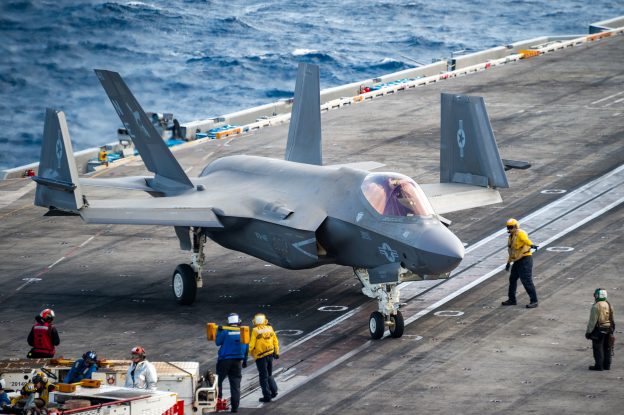 F-35C crashes