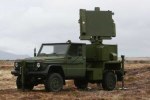 Figure 3: AN/MPQ-64 F1 Improved Sentinel on Mercedes-Benz G-Class.[13]