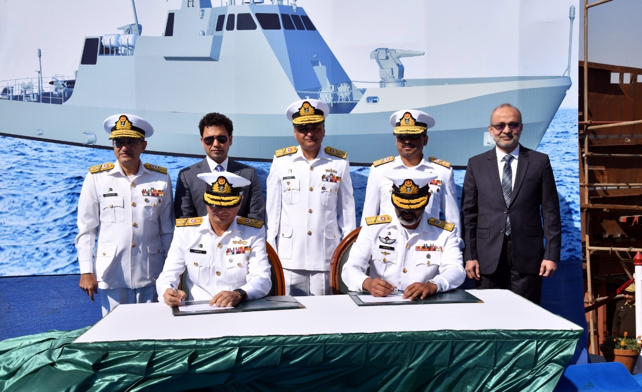 Karachi Shipyard Lays Keel of 1st indigenously Designed Gun Boat