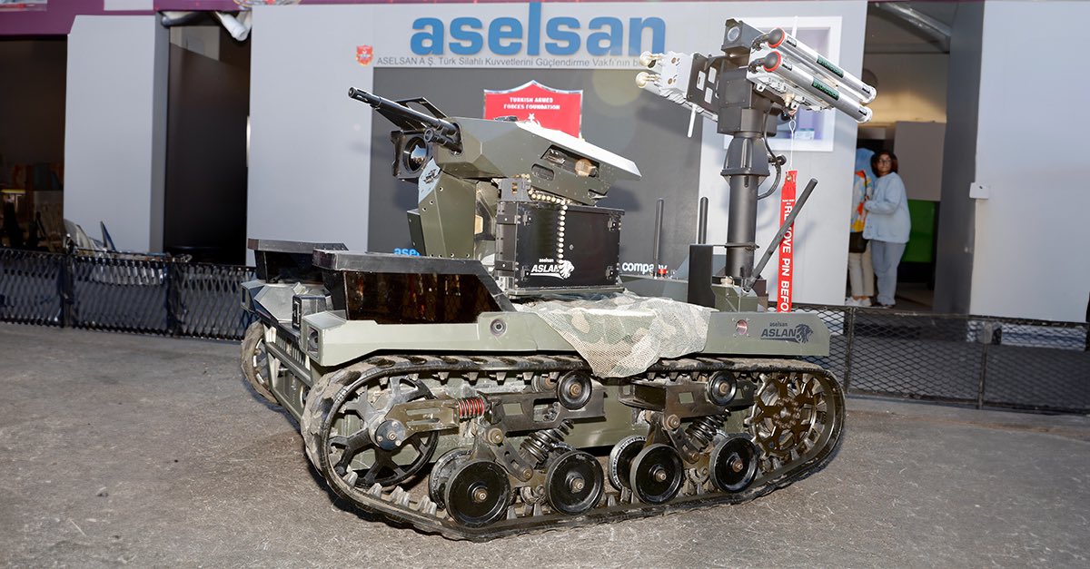 ASELSAN Armed ASLAN UGV with METE Guided Missiles