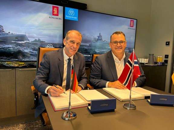 KONGSBERG and thyssenkrupp Marine Systems Strengthen Strategic Naval Partnership Following Norwegian MOD Selection