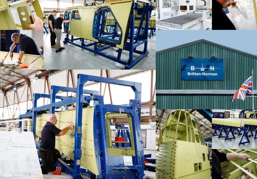 Britten-Norman Reports Progress on UK Islander Aircraft Production