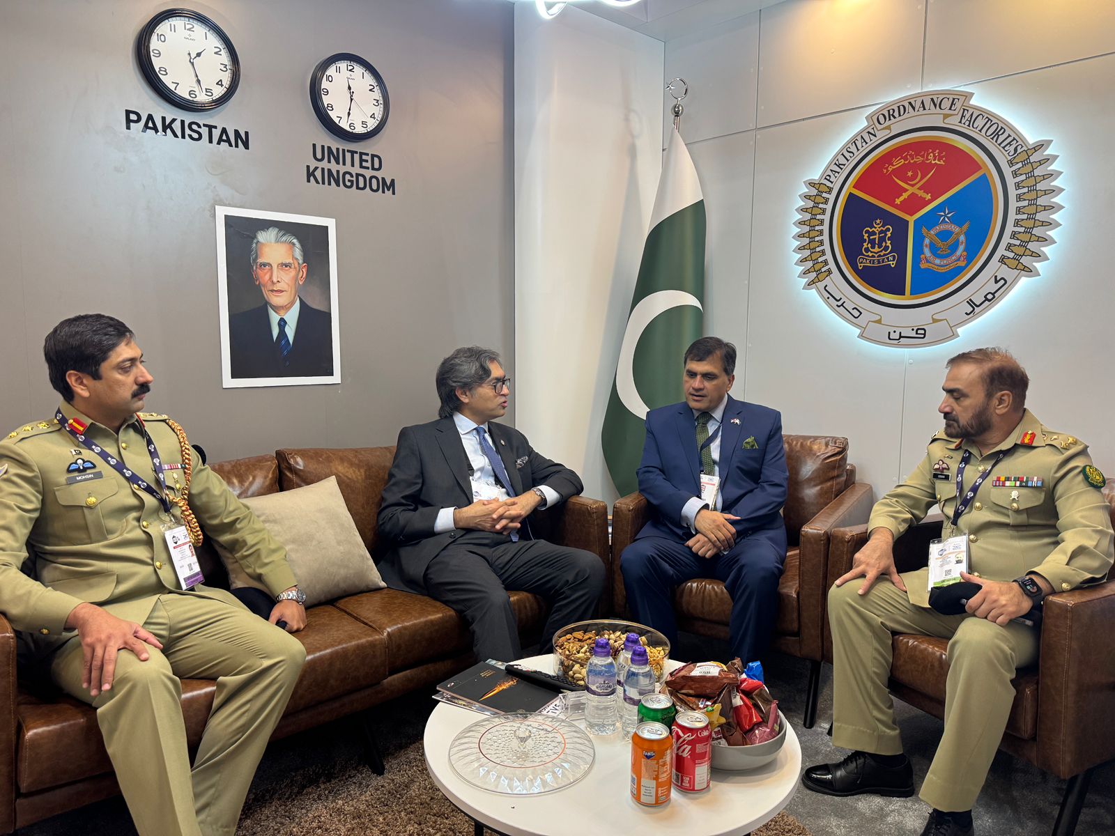 Pakistani High Commissioner Dr. Mohammad Faisal Visits Pakistan’s Defense Companies at DSEI 2025