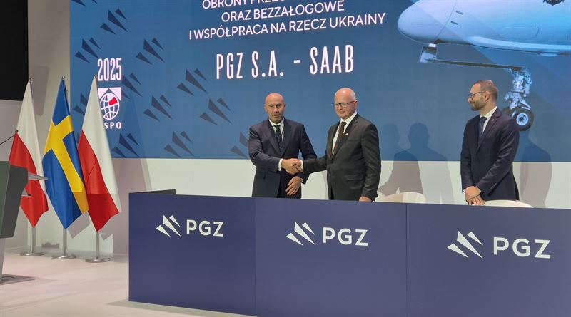 Saab Signs MoU with PGZ to Strengthen Defense Cooperation in Poland and Europe