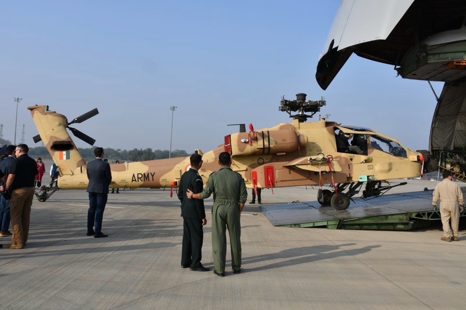 Indian Army Inducts Second Batch of AH-64E Apache Helicopters